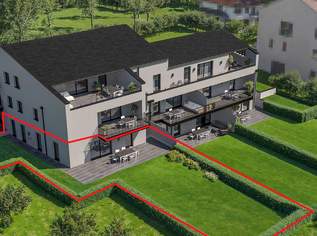 Lichtdurchfluteter Gartentraum mit 7 Terrassentüren (Top 4) - Projekt "KraWe" Am Steindl, 949000 €, Immobilien-Wohnungen in 3500 Am Steindl