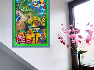 Pierce Brosnan: 2x signiertes Kunstwerk. Blickfang! Wandbild. Wandornament. Unikat!  Geschenkidee.  Souvenir. Wanddeko. NEU!, 99.95 €, Marktplatz-Antiquitäten, Sammlerobjekte & Kunst in 1300 Schwechat