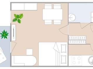Charmante Neubauwohnung mit Balkon in zentraler Lage - 31,30 m², 457.88 €, Immobilien-Wohnungen in 8044 