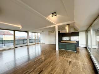 1070! 4-Zimmer DG-Wohnung mit 2 Terrassen und wunderschönen Ausblick auf einer Ebene!  , 3909.02 €, Immobilien-Wohnungen in 1070 Neubau