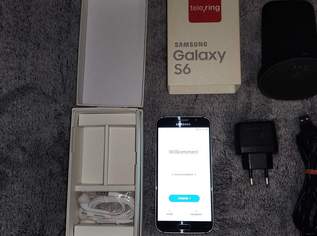 Samsung S6 Galaxy Mobile Phone Handy 32 GB & Induktions-Ladegerät