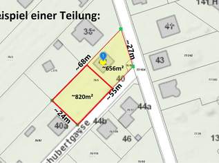 Nachbarparzelle ebenfalls verfügbar I ideales Baugrundstück mit viel Potential I Grün-Ruhelage I ca. 20 Autominuten von Wien I, 279900 €, Immobilien-Grund und Boden in 2231 Strasshof an der Nordbahn