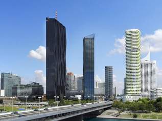 "Exklusives Wohnen in den Danubeflats mit Blick auf die Alte Donau!", 1499 €, Immobilien-Wohnungen in 1220 Donaustadt