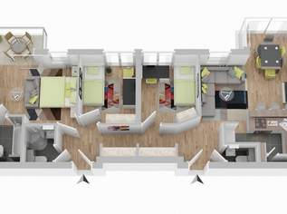 Familienwohnung: 4 Zimmer, Loggien, Garage & Gemeinschaftsgarten, 1700 €, Immobilien-Wohnungen in 1170 Hernals