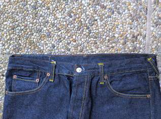 Evisu Lot 2008 No. 2 Men's Jeans Navy Selvedge Denim Big Red Daicock Size 36x34