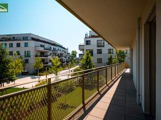 Große und sonnige Süd-Terrasse _ Provisionsfreier Erstbezugs in begehrter Grünruhelage mit hervorragender Ausstattung (Geothermie,..), 436000 €, Immobilien-Wohnungen in 1210 Floridsdorf