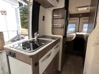 Wohnmobil, Längsbetten, Mopedanhänger