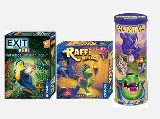 3 ORIGINALVERPACKTE SPIELE -- "EXIT - Das Spiel für Kids" -- "Raffi Raffzahn - Jagt die Juwelen" -- "Rumms - Schnipp die Krone", 35 €, Kindersachen-Spielzeug in 1220 Donaustadt 3 ORIGINALVERPACKTE SPIELE -- "EXIT - Das Spiel für Kids" -- "Raffi Raffzahn - Jagt die Juwelen" -- "Rumms - Schnipp die Krone", 35 €, Kindersachen-Spielzeug in 1220 Donaustadt