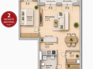 Wohnqualität inklusive | 2 MONATE MIETFREI, 772.64 €, Immobilien-Wohnungen in 8020 