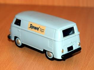 Modellauto VW T1 Bus blau REWE Maßstab 1:43