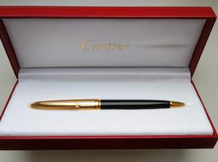 Cartier Stylo Bille Louis Cartier Ballpoint Pen / Kugelschreiber, Vergoldet, Neu, Rarität
