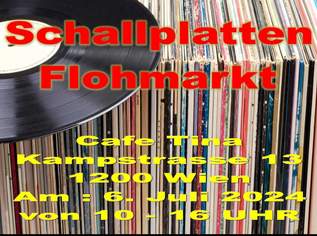 Schallplatten Flohmarkt am 6.7.2024 ab 10 Uhr, 3 €, Marktplatz-Musik & Musikinstrumente in 1200 Brigittenau