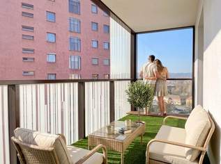 Panoramablick über Wien – gepflegte 3-Zimmer-Eckwohnung mit Loggia im 12. Stock, 499000 €, Immobilien-Wohnungen in 1100 Favoriten Panoramablick über Wien – gepflegte 3-Zimmer-Eckwohnung mit Loggia im 12. Stock, 499000 €, Immobilien-Wohnungen in 1100 Favoriten