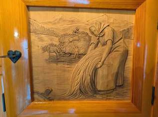 Kunstvoll verzierte Bauernstube Kunstvoll verzierte Bauernstube