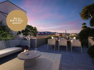 Nachhaltig & hoch oben am Yppenplatz. – 3 m Raumhöhe XL Dachterrasse im Dachgeschoss, 359500 €, Immobilien-Wohnungen in 1170 Hernals Nachhaltig & hoch oben am Yppenplatz. – 3 m Raumhöhe XL Dachterrasse im Dachgeschoss, 359500 €, Immobilien-Wohnungen in 1170 Hernals