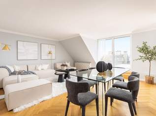 PENTHOUSE MIT TRAUMHAFTER TERRASSE AUF EINER EBENE, 1250000 €, Immobilien-Wohnungen in 1040 Wieden