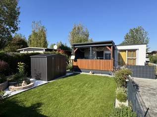 Neuwertiges Ferienhaus auf Pachtgrund in Rust: 28 m², 2 Zimmer und 2 Stellplätze, 77900 €, Immobilien-Häuser in 7071 Rust